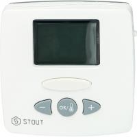 Термостат Stout комнатный электронный WFHT-LCD. С выносным датчиком STE-0002-000015 Термостат Stout комнатный электронный WFHT-LCD. С выносным датчиком STE-0002-000015