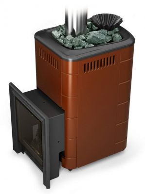 Газовая банная печь Таймыр 2017 Carbon БСЭ ЗК терракота