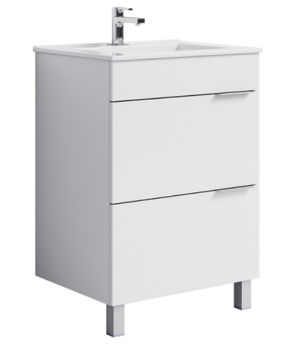 Тумба с умывальником AQWELLA Brig 60,5  Белый Br.01.06/2/W Тумба с умывальником AQWELLA Brig 60,5  Белый Br.01.06/2/W
