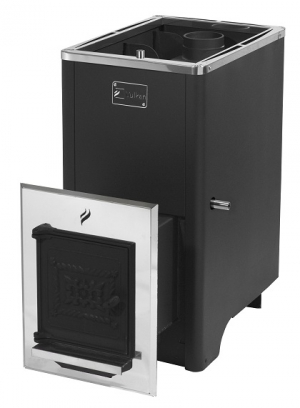 Дровяная печь банная ВУЛКАН Эльбрус 26ЧТ чугун с т/о 12-26 м.куб.