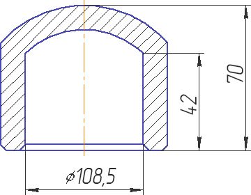 Заглушка Kalde 110 полипропилен 3292-ste-110000