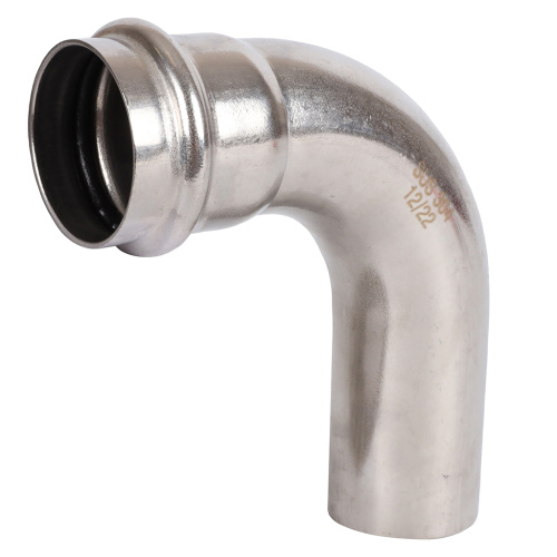 Угольник 90° однораструбный НПр 42x42 пресс, нержавеющая сталь Rommer Угольник 90° однораструбный НПр 42x42 пресс, нержавеющая сталь Rommer