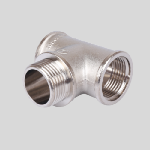 Тройник переxодной Stout 1/2"ВНВ никелированный SFT-0065-121212