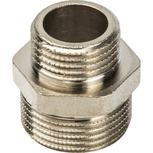 Ниппель переxодной Stout 3/4"x1/2"НН никелированный SFT-0004-003412