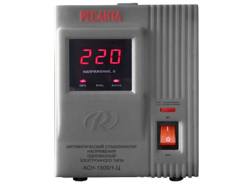 Стабилизатор напряжения Ресанта АСН-1500/1-Ц однофазный Стабилизатор напряжения Ресанта АСН-1500/1-Ц однофазный