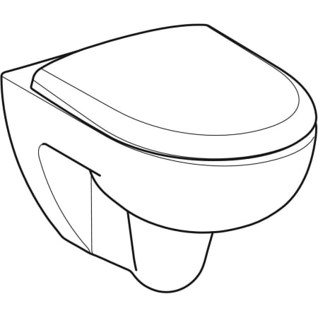 Комплект подвесного унитаза Geberit Renova, Rimfree, с сиденьем 500.801.00.1 Комплект подвесного унитаза Geberit Renova, Rimfree, с сиденьем 500.801.00.1