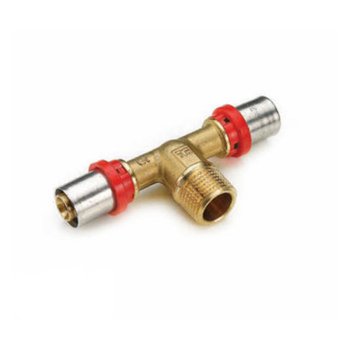 Тройник с резьбой пресс Tiemme 32x1"Нx32 металлопластик 1650155