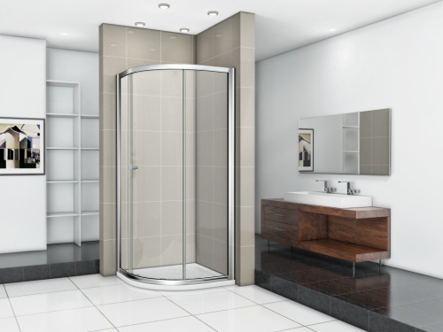 Душевой уголок 90x90 Cezares PRATICO-R-1-90-C-Cr