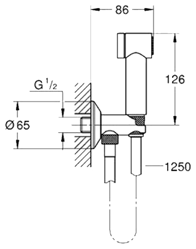 Душ гигиенический Grohe Sena Trigger Spray 26332000