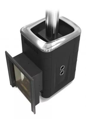 Газовая банная печь Уренгой Мини 2018 Carbon БСЭ ТО антрацит