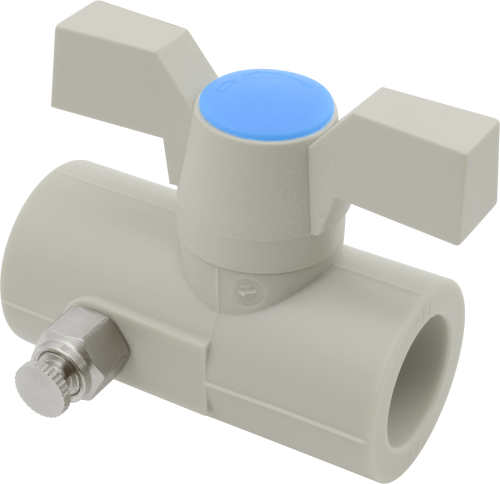 Кран шаровой с дренажом FV-plast 40х40 полипропилен AA272040000