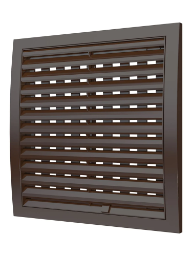2525РРПН кор, Решетка наружная ASA вентиляционная регулируемая 250х250, коричневая 2525РРПН кор, Решетка наружная ASA вентиляционная регулируемая 250х250, коричневая
