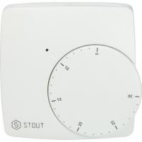 Проводной электронный термостат Stout WFHT-BASIC со светодиодом STE-0002-000003 Проводной электронный термостат Stout WFHT-BASIC со светодиодом STE-0002-000003