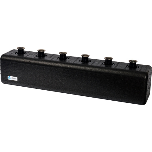 Стальной коллектор Stout DN20 с гидроразделителем, контуры 3 вверх, в теплоизоляции