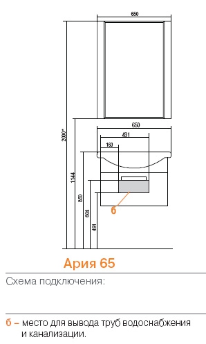 Тумба Акватон Ария 65 черный, подвесная 1A134001AA950 Тумба Акватон Ария 65 черный, подвесная 1A134001AA950