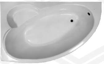 Акриловая ванна Eurolux SPARTA 160x100 E2160100034L