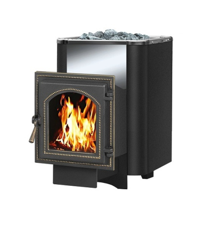 Чугунная печь для бани ВЕЗУВИЙ Сенсация 12 Антрацит (220)