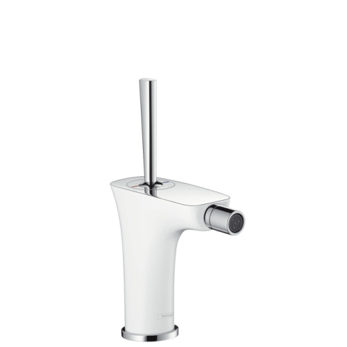 Смеситель для биде Hansgrohe PuraVida 15270400 Белый/Хром, донный клапан Смеситель для биде Hansgrohe PuraVida 15270400 Белый/Хром, донный клапан