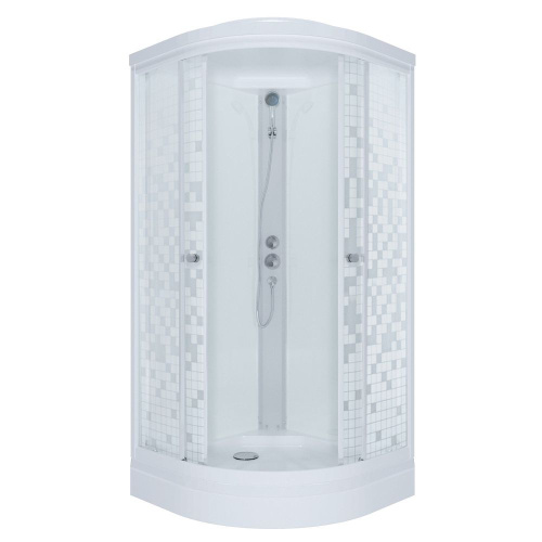 Душевая кабина 100x100 Triton Стандарт А3 стекло мозаика DK60