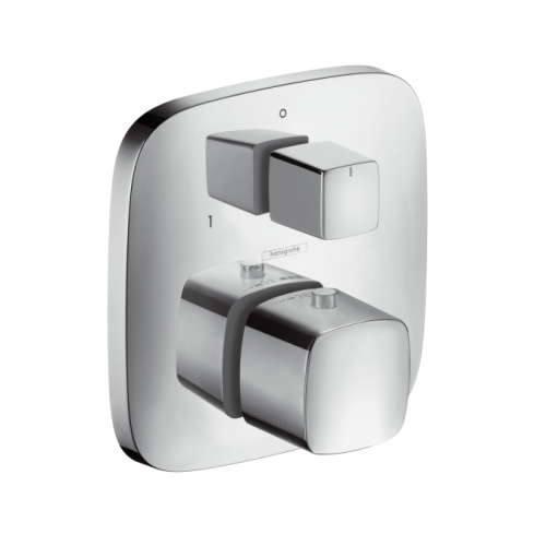 Смеситель для душа Hansgrohe PuraVida 15771000 Хром, скрытого монтажа, неполный комплект, термостатический Смеситель для душа Hansgrohe PuraVida 15771000 Хром, скрытого монтажа, неполный комплект, термостатический