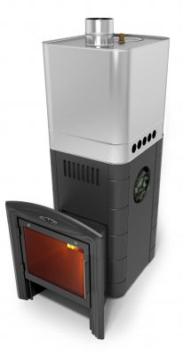 Банная печь Бирюса 2013 Inox Витра ЗК антрацит Банная печь Бирюса 2013 Inox Витра ЗК антрацит