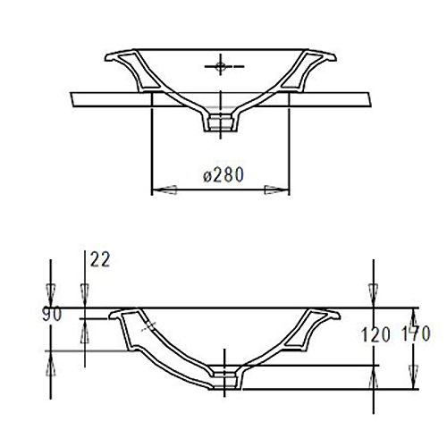Раковина накладная Jacob Delafon Ronde E1183-00 белый 470х170х470 Раковина накладная Jacob Delafon Ronde E1183-00 белый 470х170х470