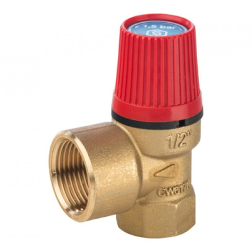 Предохранительный клапан Stout 1/2"x2,5 бар для отопления SVS-0001-002515 Предохранительный клапан Stout 1/2"x2,5 бар для отопления SVS-0001-002515