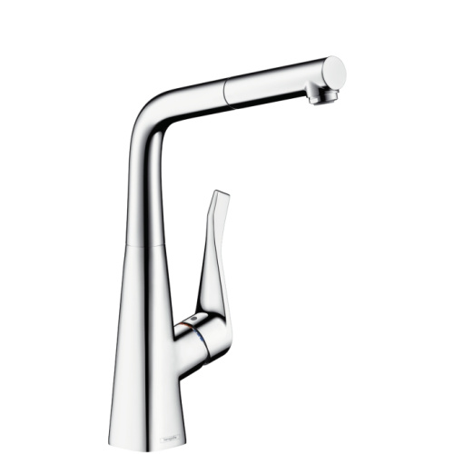 Смеситель для кухни Hansgrohe Metris 14821800 сталь, выдвижной излив Смеситель для кухни Hansgrohe Metris 14821800 сталь, выдвижной излив
