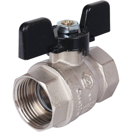 Кран шаровой 1"ВВ стандарт, ручка бабочка Stout SVB-0012-000025