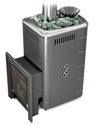 Газовая банная печь Таймыр 2017 Carbon БСЭ ЗК ТО антрацит