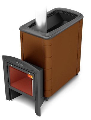 Банная печь Тунгуска XXL 2013 Inox Витра терракота Банная печь Тунгуска XXL 2013 Inox Витра терракота