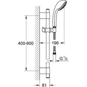 Душевой гарнитур Grohe Relexa 100 Five 28964001