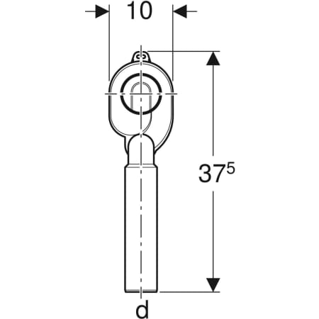 Cифон Geberit, вертикальный выпуск 152.951.11.1