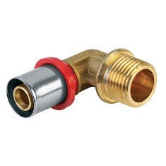 Угольник с резьбой пресс Tiemme 20x3/4"Н металлопластик 1650044