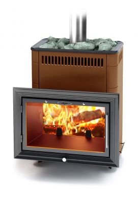 Банная печь Витрувия II Inox БСЭ терракота