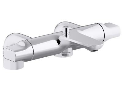 Смеситель для ванны Jacob Delafon AlEo E72287-CP Хром, на деку ванны, термостатический Смеситель для ванны Jacob Delafon AlEo E72287-CP Хром, на деку ванны, термостатический