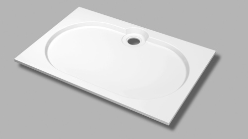 Душевой поддон 120x80 Cezares TRAY-S-AH-120/80-56-W белый, прямоугольный, литой мрамор