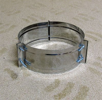 Хомут широкий 120° D=250(0.5) нерж.430 Хомут широкий 120° D=250(0.5) нерж.430