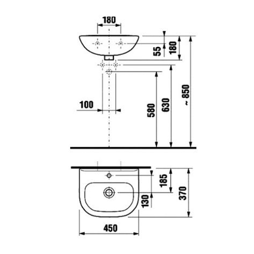 Рукомойник Jika Olymp 156120001041 белый 450x370 Рукомойник Jika Olymp 156120001041 белый 450x370