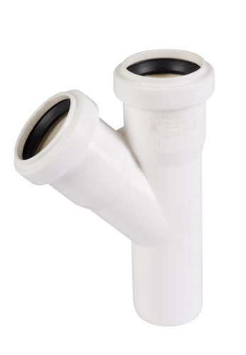Тройник 40x45° белый, косой, PP HTEA Ostendorf внутренняя канализация Тройник 40x45° белый, косой, PP HTEA Ostendorf внутренняя канализация