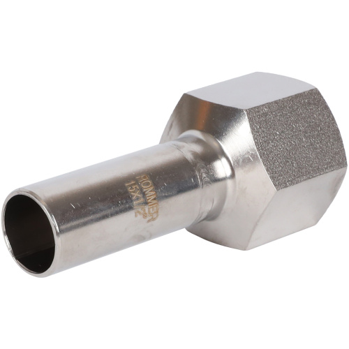 Вставка переходная НПр-ВР 15x1/2" пресс, нержавеющая сталь Rommer Вставка переходная НПр-ВР 15x1/2" пресс, нержавеющая сталь Rommer