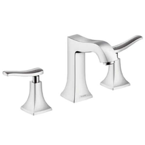 Смеситель для раковины Hansgrohe Metris Classic 31073000 хром, на 3 отверстия, донный клапан Смеситель для раковины Hansgrohe Metris Classic 31073000 хром, на 3 отверстия, донный клапан