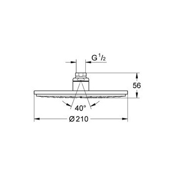 Верхний душ Grohe Rainshower Modern 28368LS0