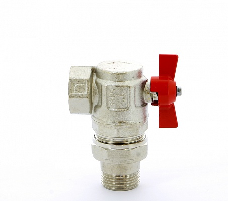 Угловой кран шаровой 1"ВН с американкой, ручка бабочка ITAP Ideal 298 1'