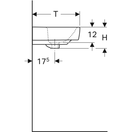 Раковина Geberit Renova Compact 226160000 Раковина Geberit Renova Compact 226160000