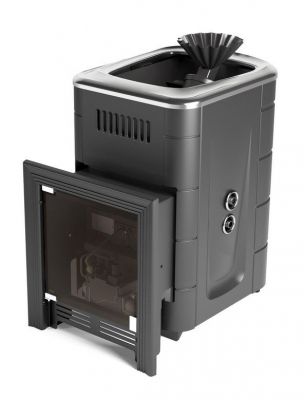 Газовая банная печь Таймыр Мини 2017 Carbon БСЭ ЗК ТО антрацит