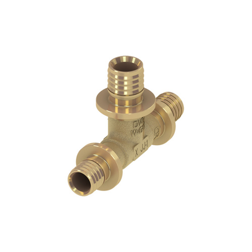 Тройник переходной 20x16x20 латунь TECEflex