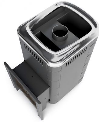 Газовая банная печь Уренгой 2018 Carbon БСЭ антрацит