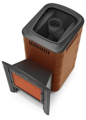 Банная печь Тунгуска 2017 Carbon Витра терракота Банная печь Тунгуска 2017 Carbon Витра терракота