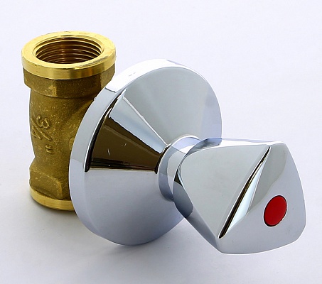 Вентиль 3/4"ВВ под штукатурку, хром маховик ITAP 345 3/4' Вентиль 3/4"ВВ под штукатурку, хром маховик ITAP 345 3/4'